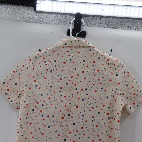 Shirley Of Atlanta Vintage Button Down Floral Blouse - Picture 6 of 6